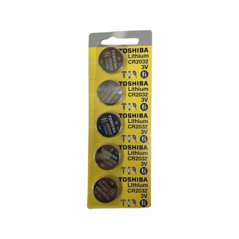 Toshiba CR2032 - 3V Lithium Battery (5-Pack)