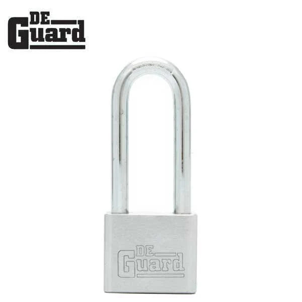 Premium - Nickel Plated Padlock - KW1 Keyway - Long Shackle 2 1/8" - Keyed Alike #2