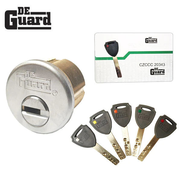 Key Controlled - Mortise Cylinder - 1" - 206 Keyway - US26D - Satin Chrome