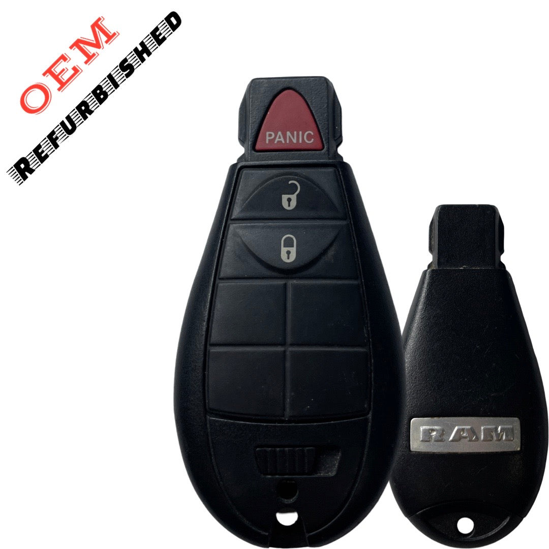 2013-2019 Dodge RAM / 3-Button Remote Fobik Key / PN: 56046953AE / GQ4-53T (OEM Refurb)