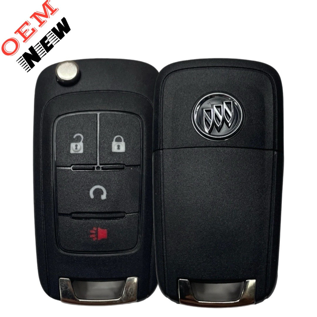 2013-2024 Buick Encore / 4-Button Flip Key / PN: 13585811 / AVL-B01T1AC (OEM NEW)