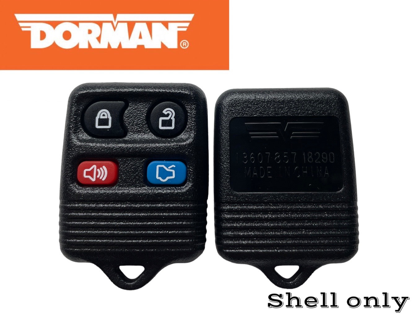1998-2016 Ford Lincoln Mercury Mazda 4-Button Keyless Remote Case Black CWTWB1U331 CWTWB1U345 DORMAN 13607
