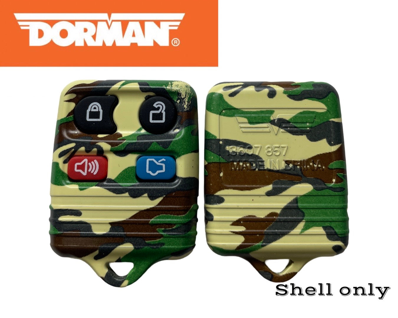 1998-2016 FORD LINCOLN MERCURY MAZDA 3-Button KEYLESS REMOTE CASE Camo CWTWB1U331 CWTWB1U345 Dorman 13625GNC