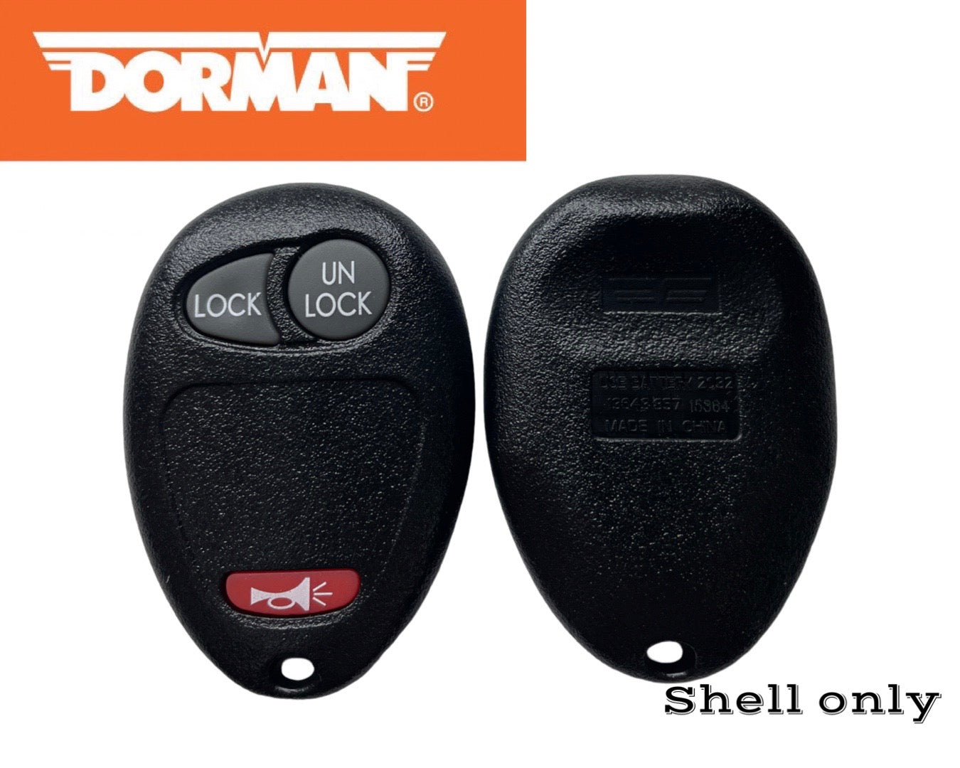 2001-2012 GM Isuzu 3-Button Keyless Entry Remote Case Dorman L2C0007T 13643