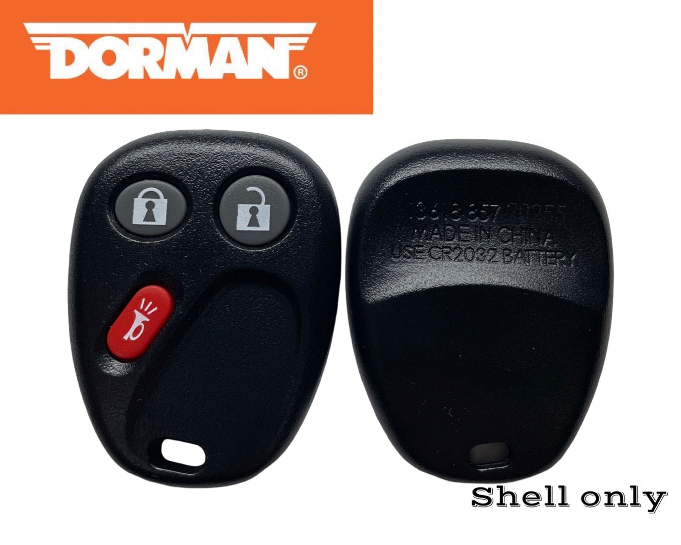 2002-2009 GM 3-Button Keyless Entry Remote Case Dorman LHJ011 MYT3X6898B 13618