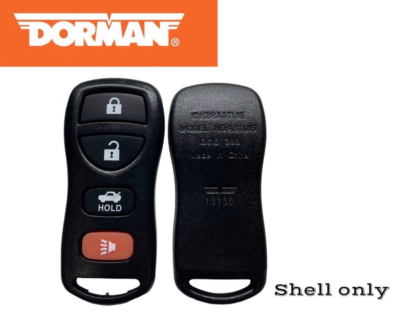 2002-2017 Nissan Infiniti Dorman 4-Button Keyless Entry Remote Case KBRASTU15 13616