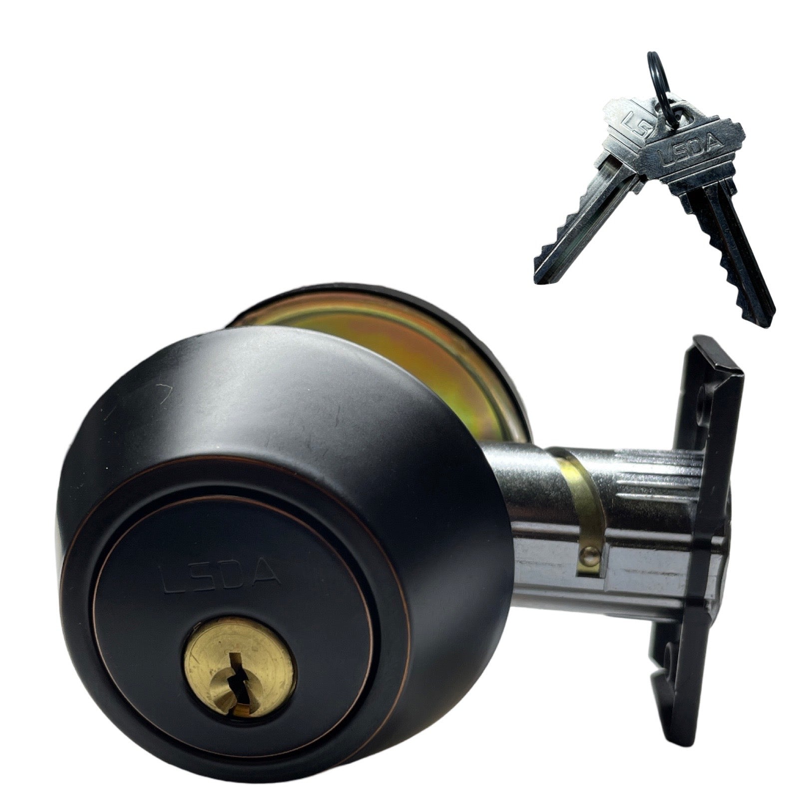 LSDA G3 20R Series Deadbolt Single Cyl. Removable Cyl, SC1 4-Way Bolt Aged Bronze