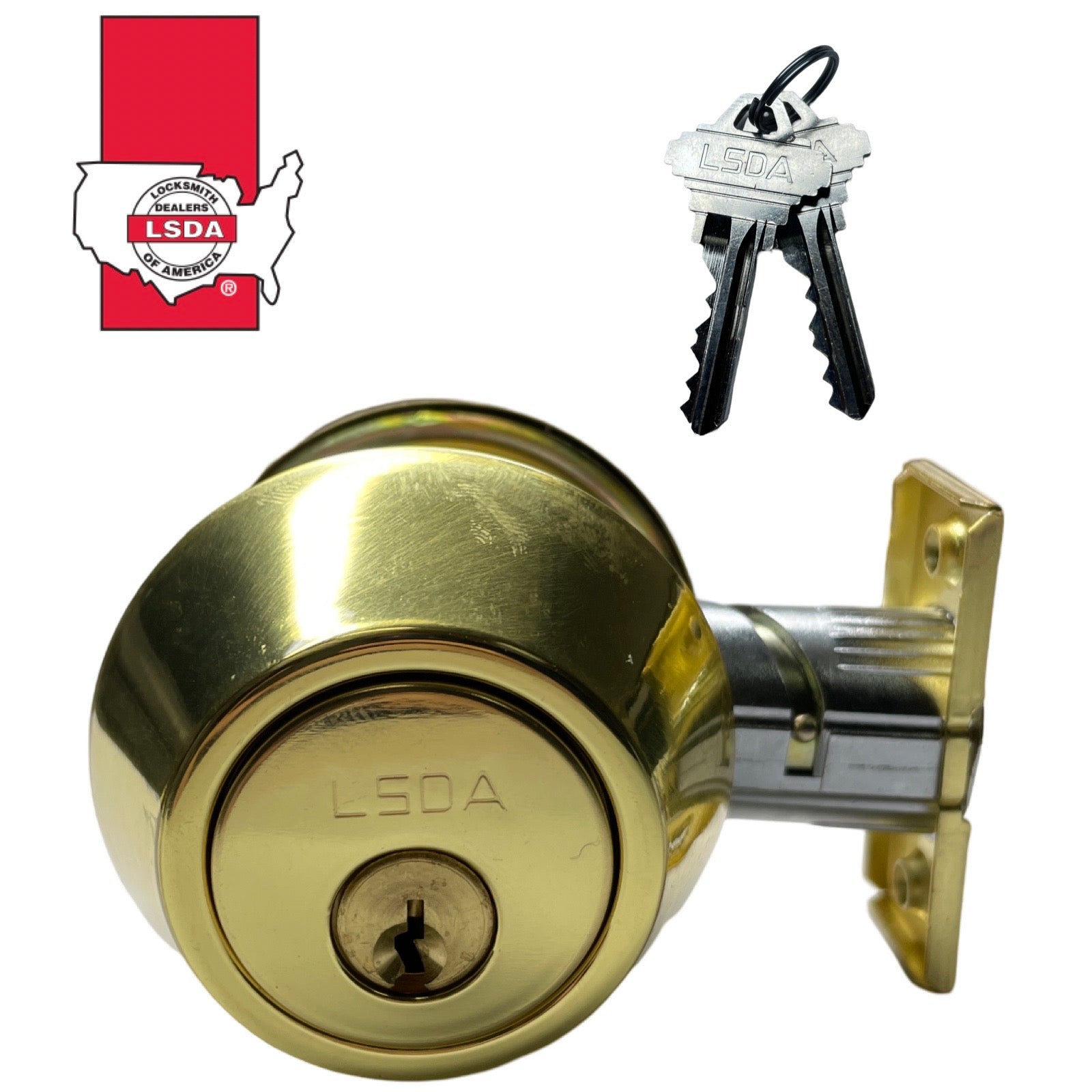 LSDA G3 20 Series Deadbolt Single Cyl. SC1 Adj Stainless Bras