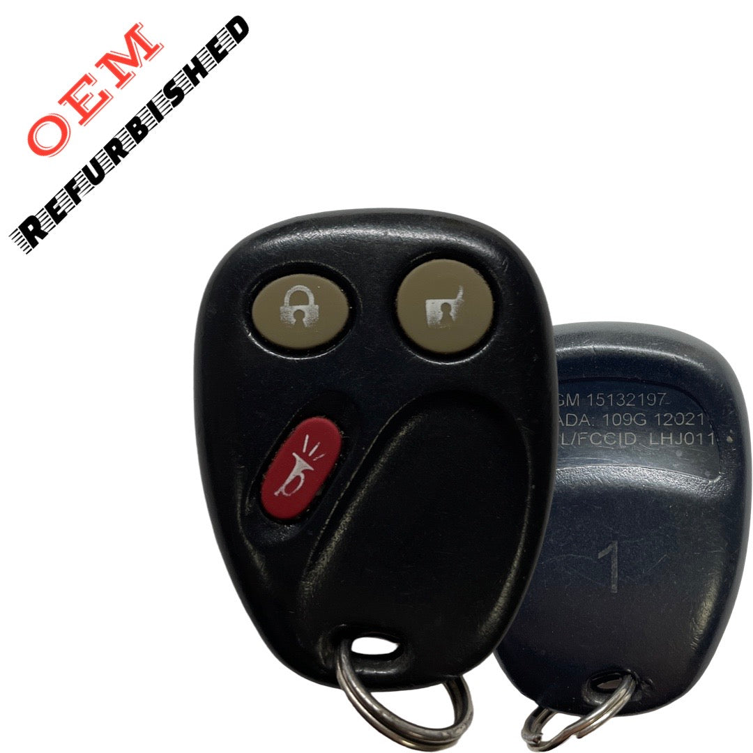 2003-2007 GM / 3-Button Keyless Entry Remote / PN: 21997127 / LHJ011 (Driver1) (OEM Refurb)