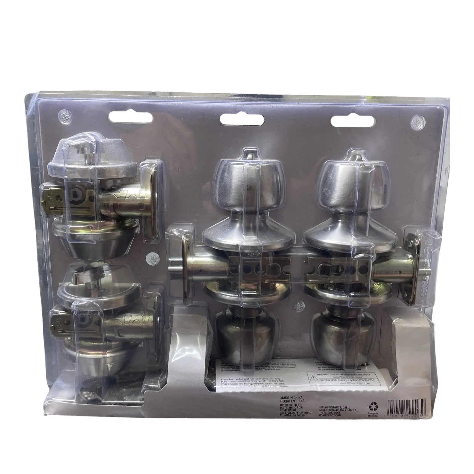 Defiant Stainless Steel Single Cylinder Keyed Entry Project Pack