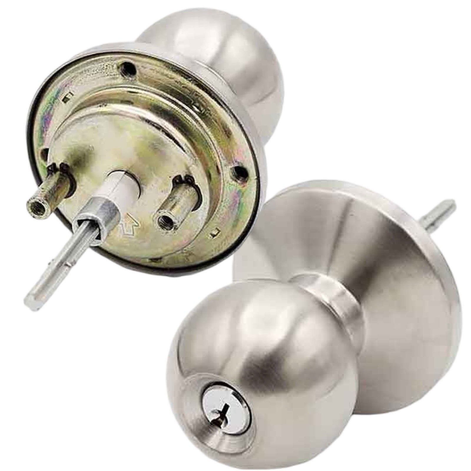 Commercial Trim Knob For Push Bar / Exit Device - 2-3/4” Standard Backest - Satin Chrome - Entrance - Grade 2