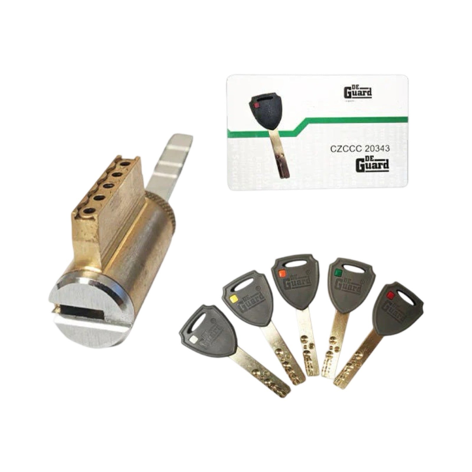 Key Controlled - (Key-In-Knob) KIK Cylinder - 206 Keyway - 26D - Satin Chrome