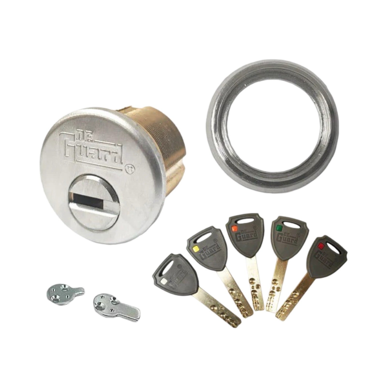 Key Controlled - Mortise Cylinder - 1" - 206 Keyway - US26D - Satin Chrome