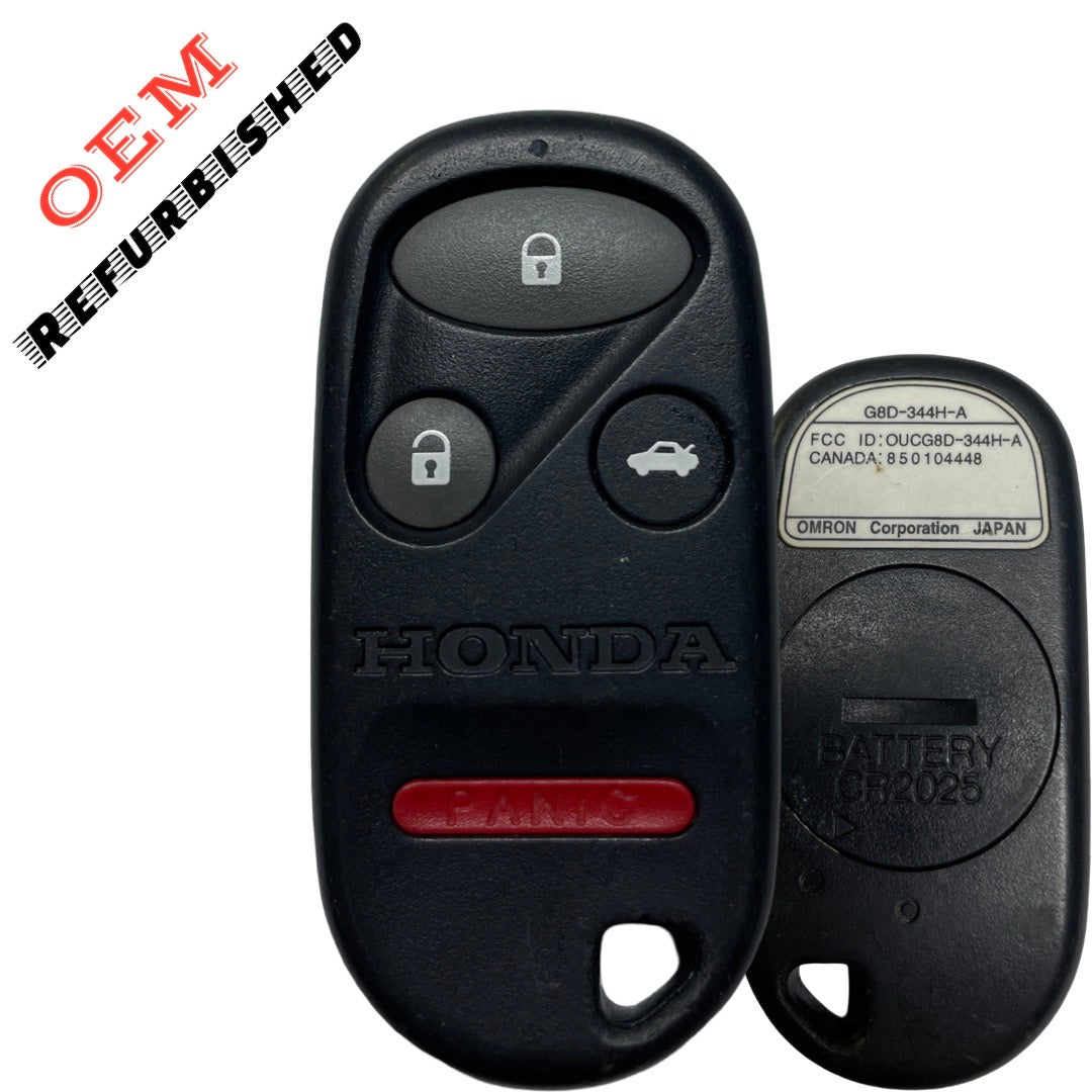 2002-2004 Honda CR-V / 4-Button Keyless Entry Remote / PN: 72147-S9A-A01 / OUCG8D-344H-A (OEM Refurb)