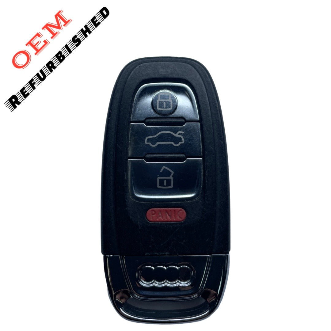 2008-2017 Audi / 4-Button Smart Key / NO COMFORT ACCESS / 8T0.959.754.S / IYZFBSB802 / 315 Mhz (OEM Refurb)