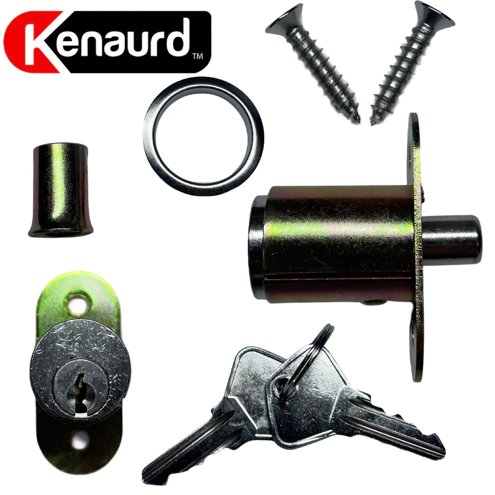 Kenaurd - Flush Mount Plunger Lock - Satin Chrome