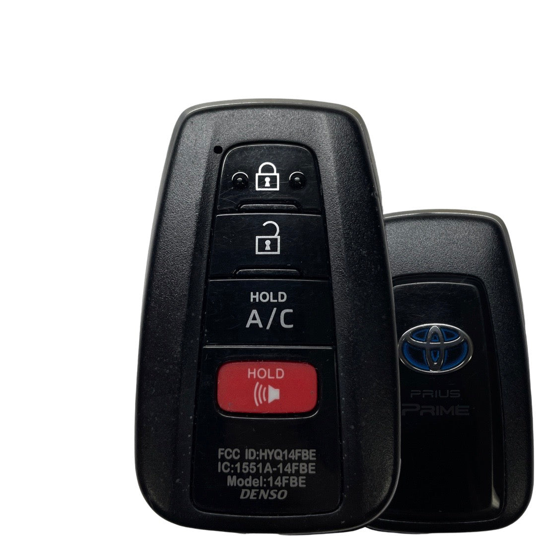 2017-2021 Toyota Prius Prime / 4-Button Smart Key / PN: 89904-47460 / HYQ14FBE-0410 (OEM Refurb)