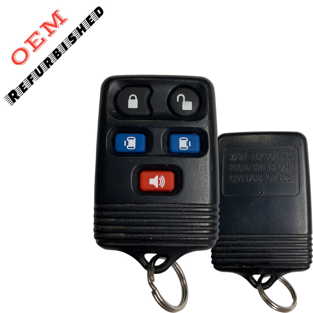 1998-2008 Ford / 5-Button Keyless Entry Remote / PN: XF2T-15K601-AA / CWTWB1U511 (OEM REFURBISHED)