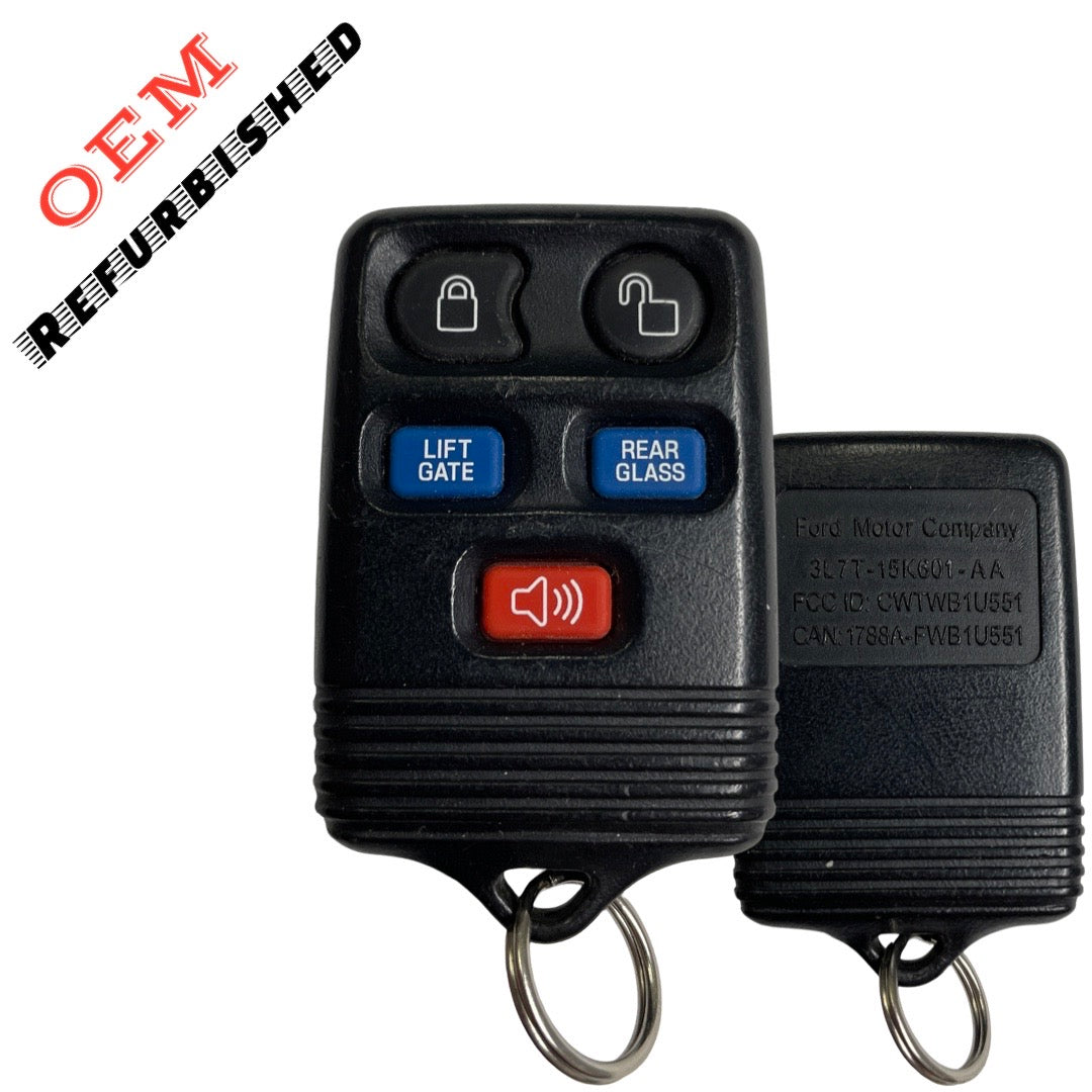 2003-2007 Ford / 5-Button Keyless Entry Remote / PN: 7L1Z-15K601-AA / CWTWB1U551 (OEM REFURBISHED)