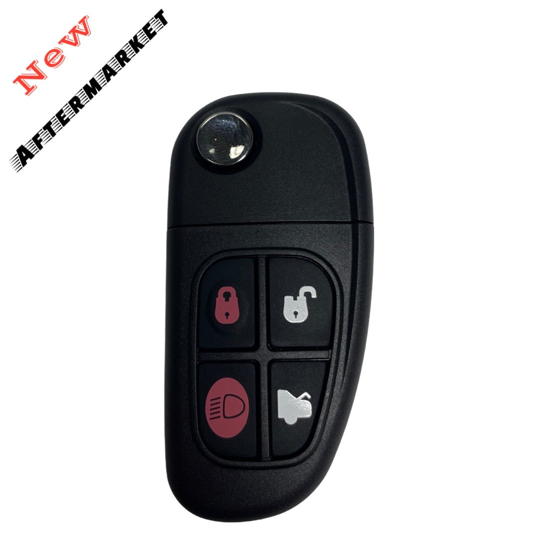 2001-2008 Jaguar / 4-Button Flip-Key / NHVWB1U241 (AFTERMARKET)