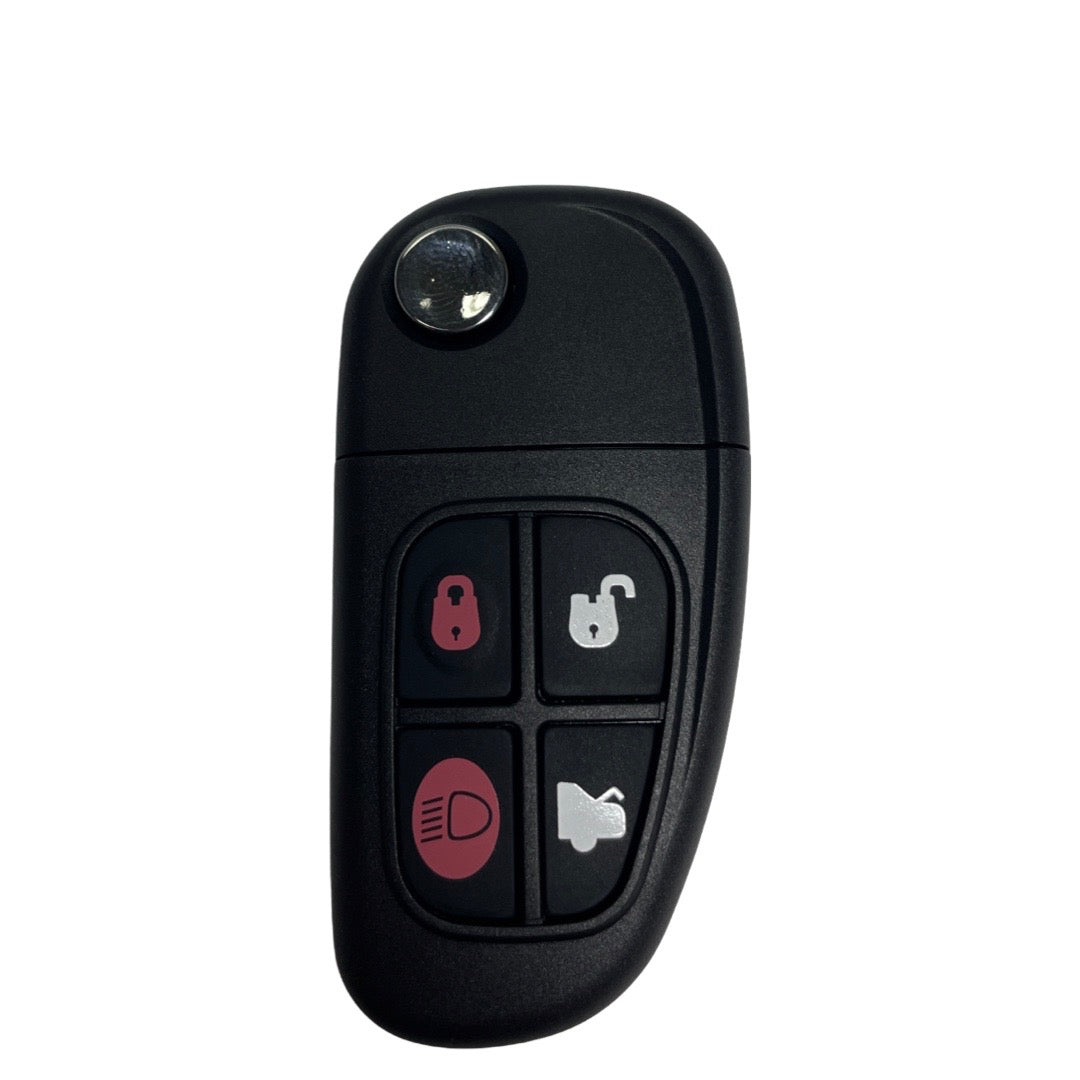 2001-2008 Jaguar / 4-Button Flip-Key / NHVWB1U241 (AFTERMARKET)