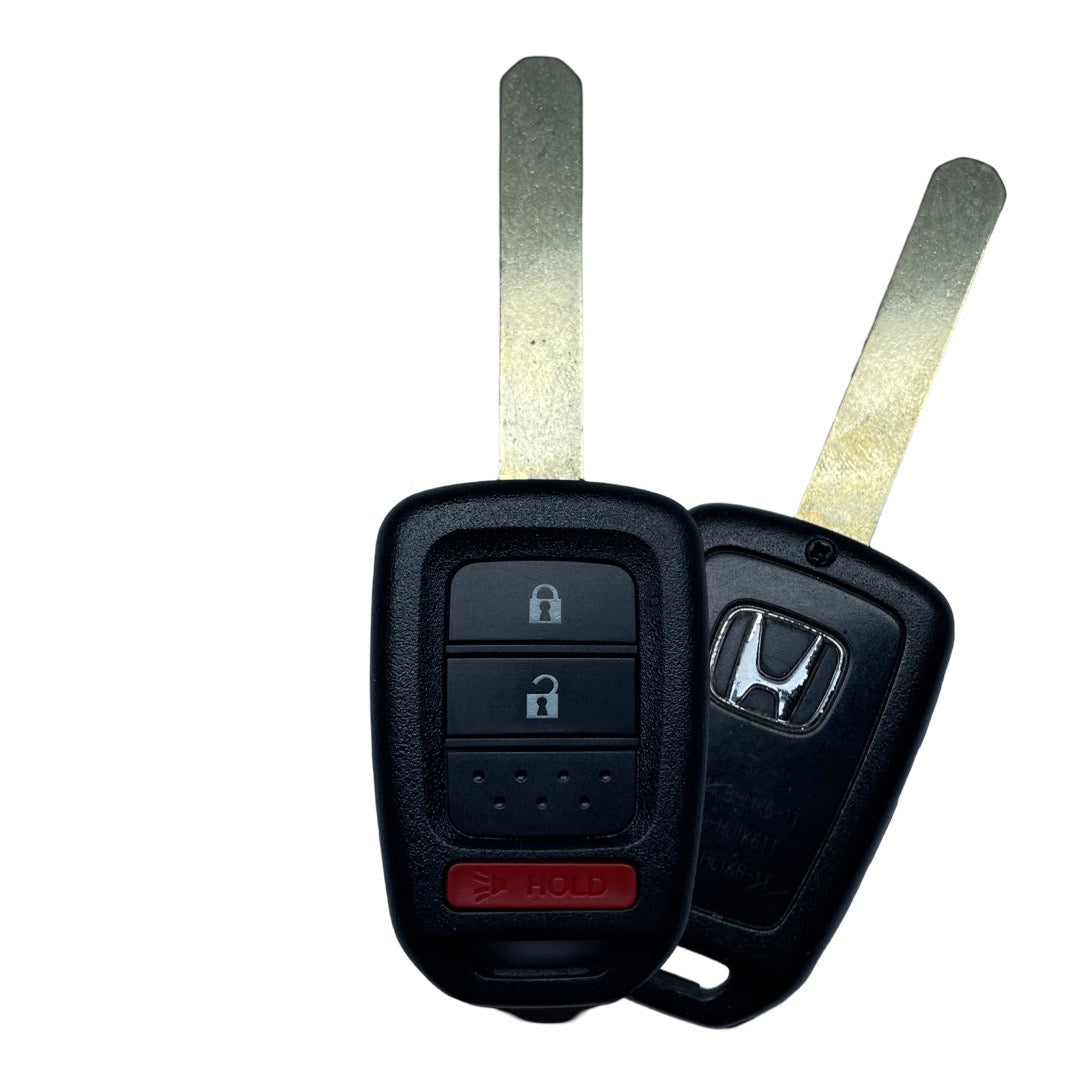 2013-2014 Honda / 3-Button Remote Head Key / PN: 35118-TY4-A00 / MLBHLIK6-1T (OEM REFURBISHED))