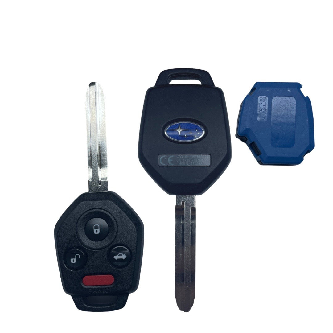 2020-2022 Subaru Outback / 4-Button Remote Head Key / PN: 57497-AN00A / CWTB1G077 (H Chip) w/ Blue Interior Board Shell (OEM REFURBISHED)