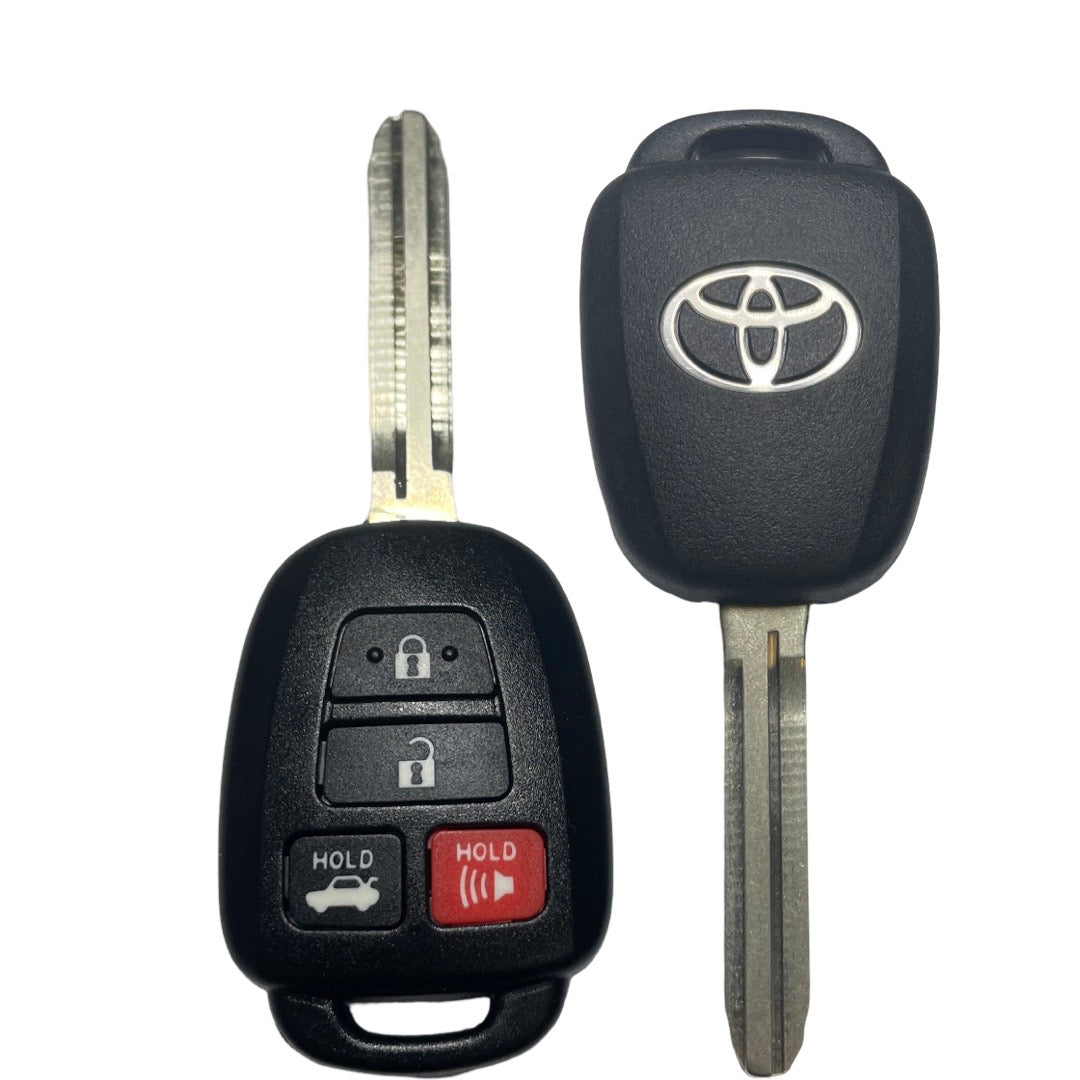 2014-2019 Toyota Corolla / 4-Button Remote Head Key / PN: 89070-02880 / HYQ12BEL (H CHIP) / Board 3710 (OEM Refurb)
