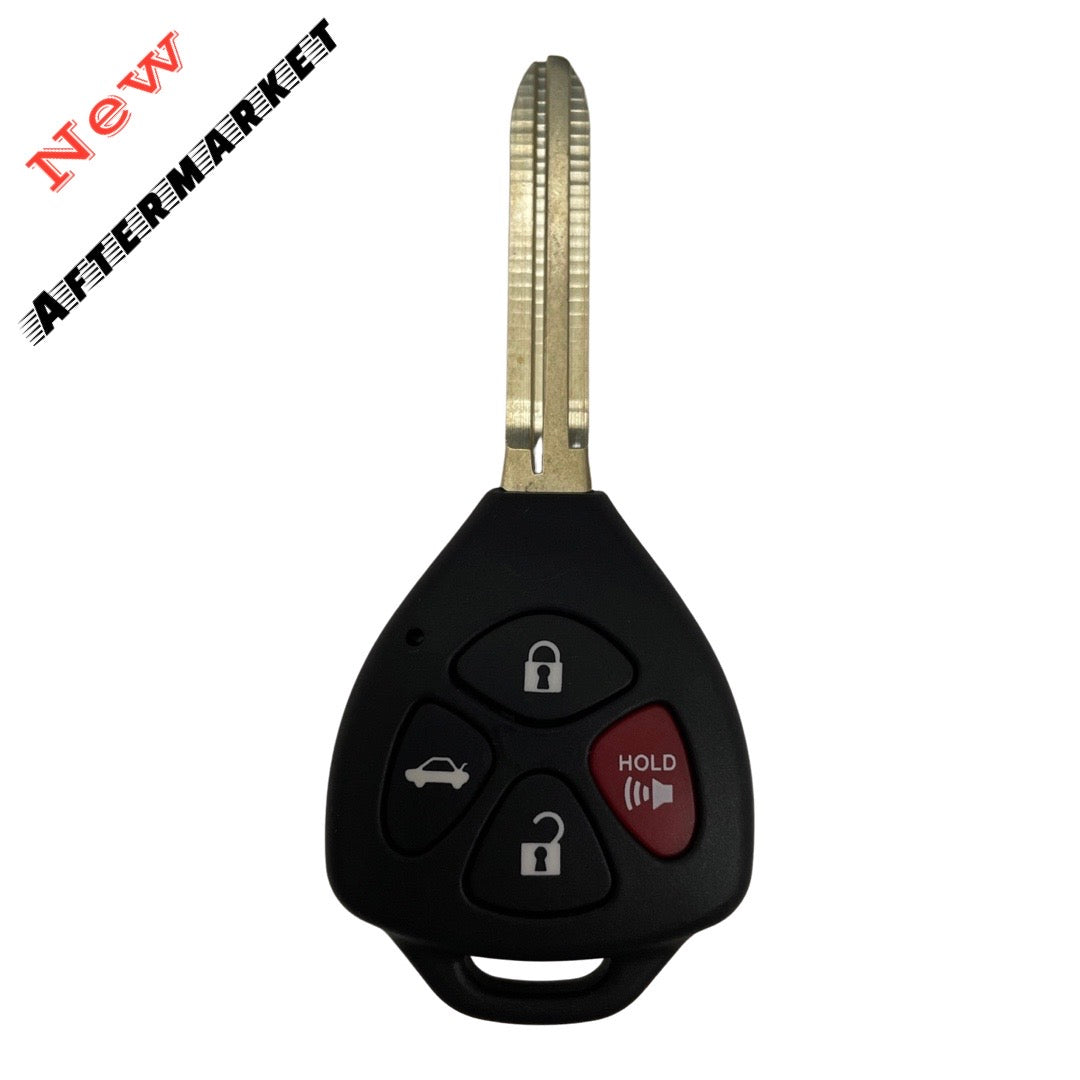 2007-2010 Toyota Camry Corolla / 4-Button Remote Head Key / PN: 89070-06231 / HYQ12BBY (4D67 Chip) (AFTERMARKET)