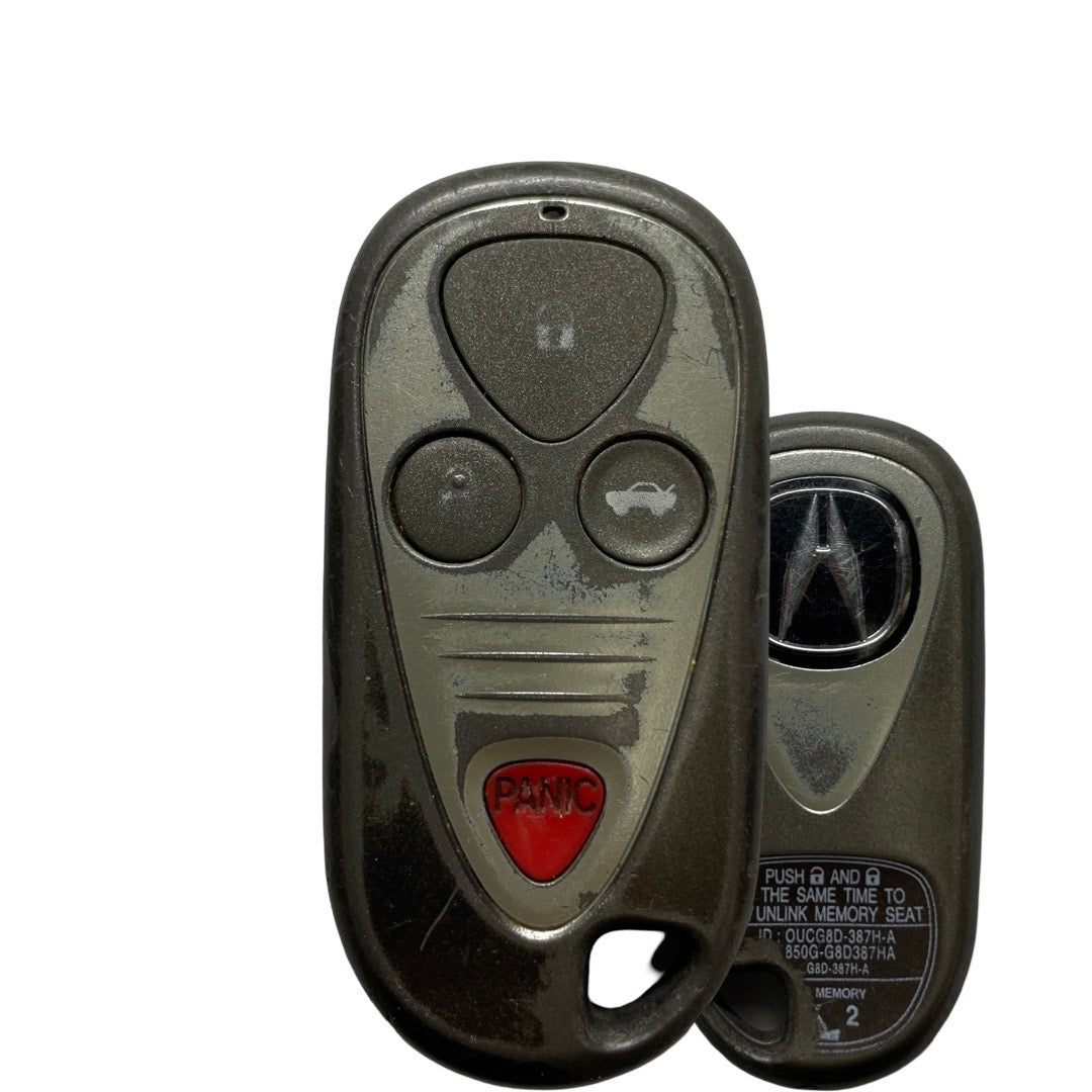 2004-2008 Acura TL TSX / 4-Button Keyless Entry Remote / PN: 72147-SEP-A52 / OUCG8D-387H-A (DRIVER 2) (OEM Refurb)