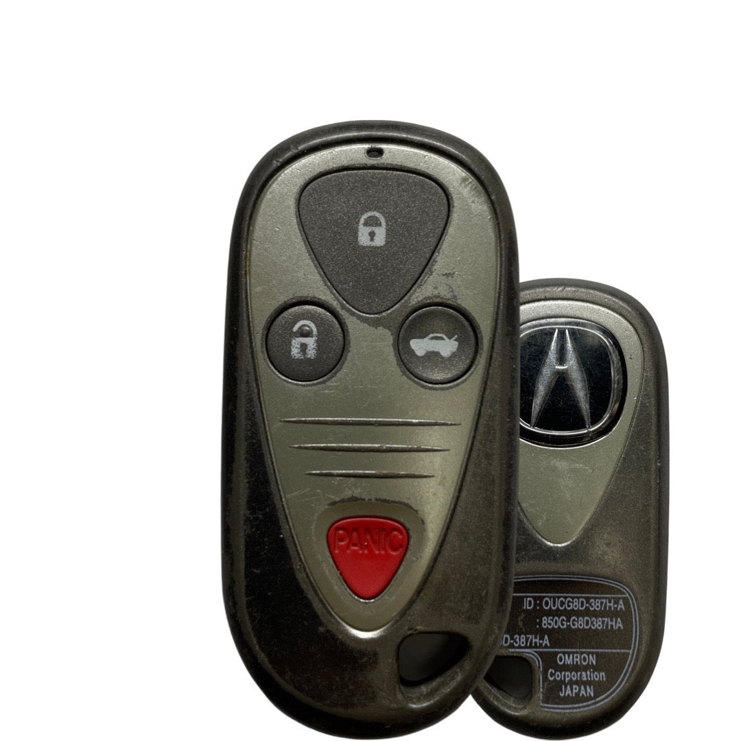 2004-2008 Acura TL TSX / 4-Button Keyless Entry Remote / PN: 72147-SEP-A52 / OUCG8D-387H-A (OEM REFURBISHED)