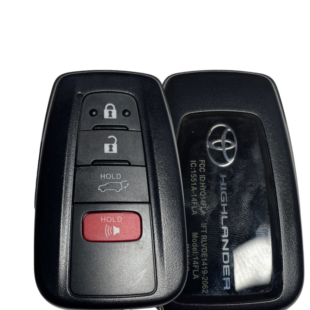2021-2023 Toyota Highlander 4B Hatch Smart Key HYQ14FLA (OEM Refurbished Tango Only)