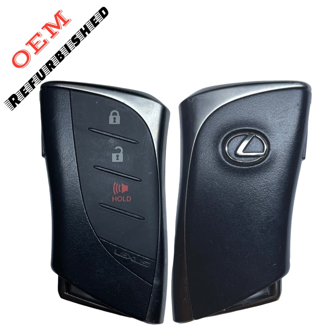2020-2024 Lexus UX200 UX250h / 3-Button Smart Key / PN: 8990H-76100 / HYQ14FBZ (OEM Refurbished Tango Only)