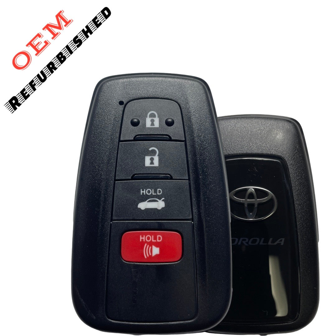 2019-2023 Toyota Corolla / 4-Button Smart Key / PN: 8990H-12040 / HYQ14FBN (OEM REFURBISHED )