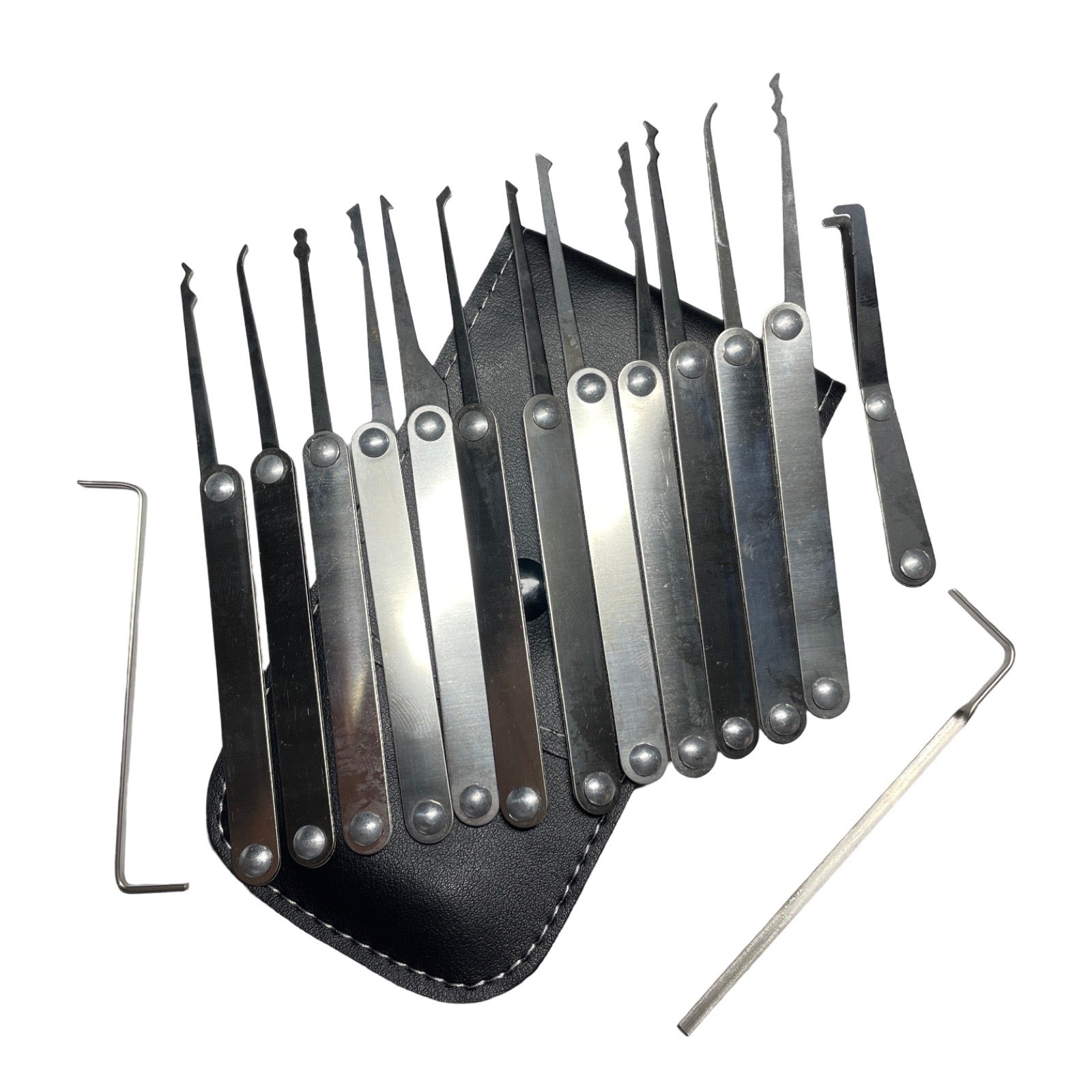 GOSO - 12 Pieces Lock Pick Set with Leather Case
