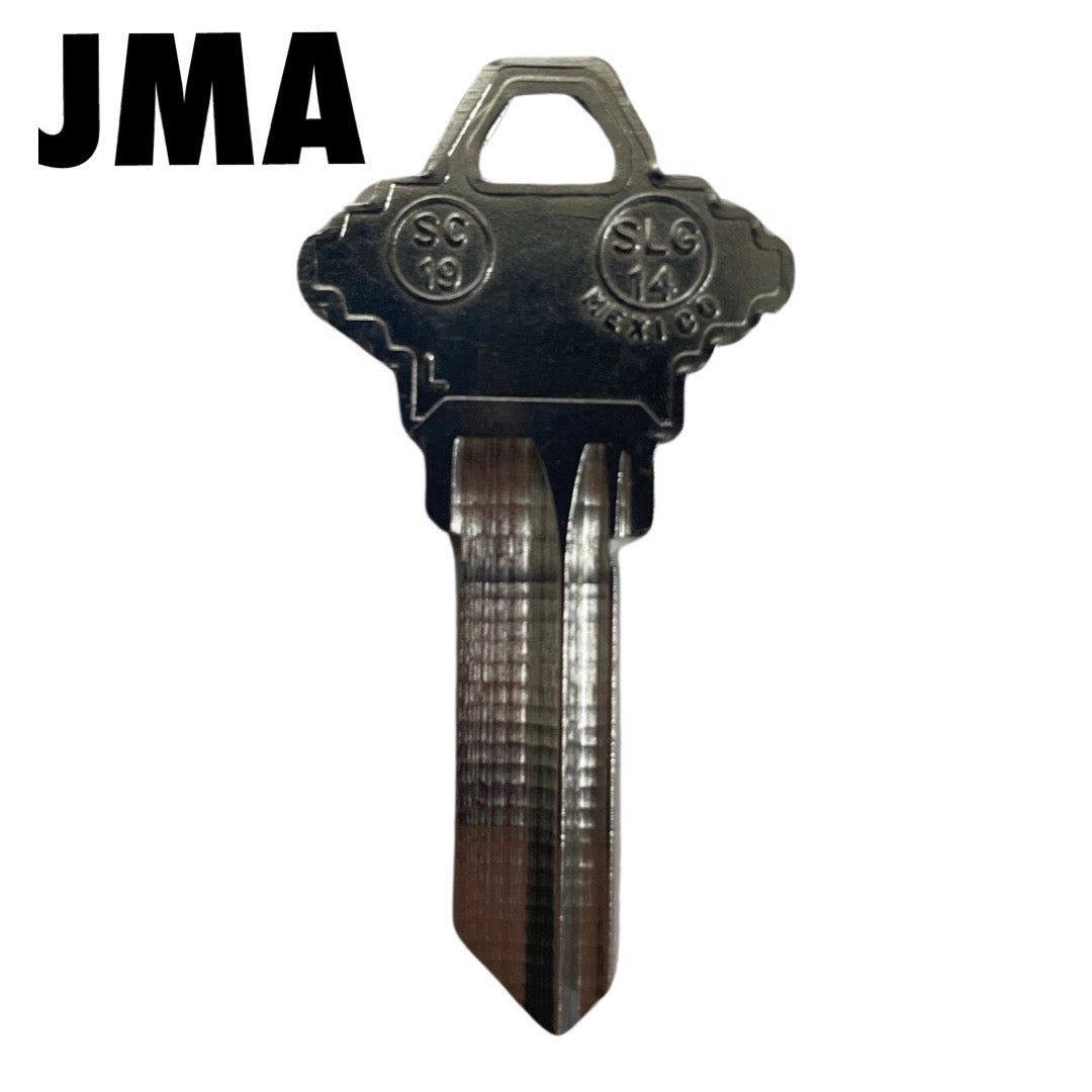 SC19 - Schlage Key Blank - 5 Pin - Nickel Plated (JMA)
