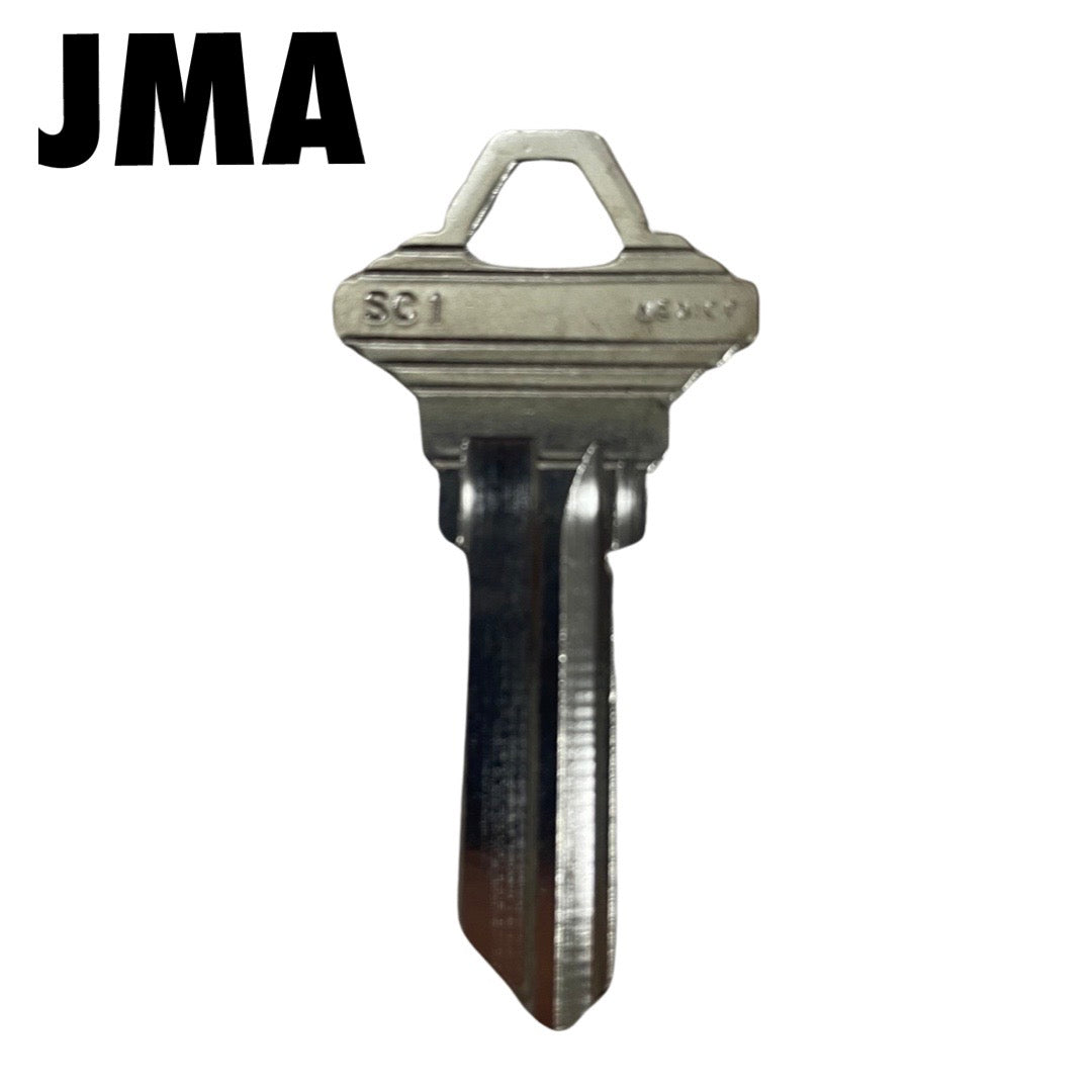 SC1 Keys - Nickel Finish Schlage Key Blanks (JMA)