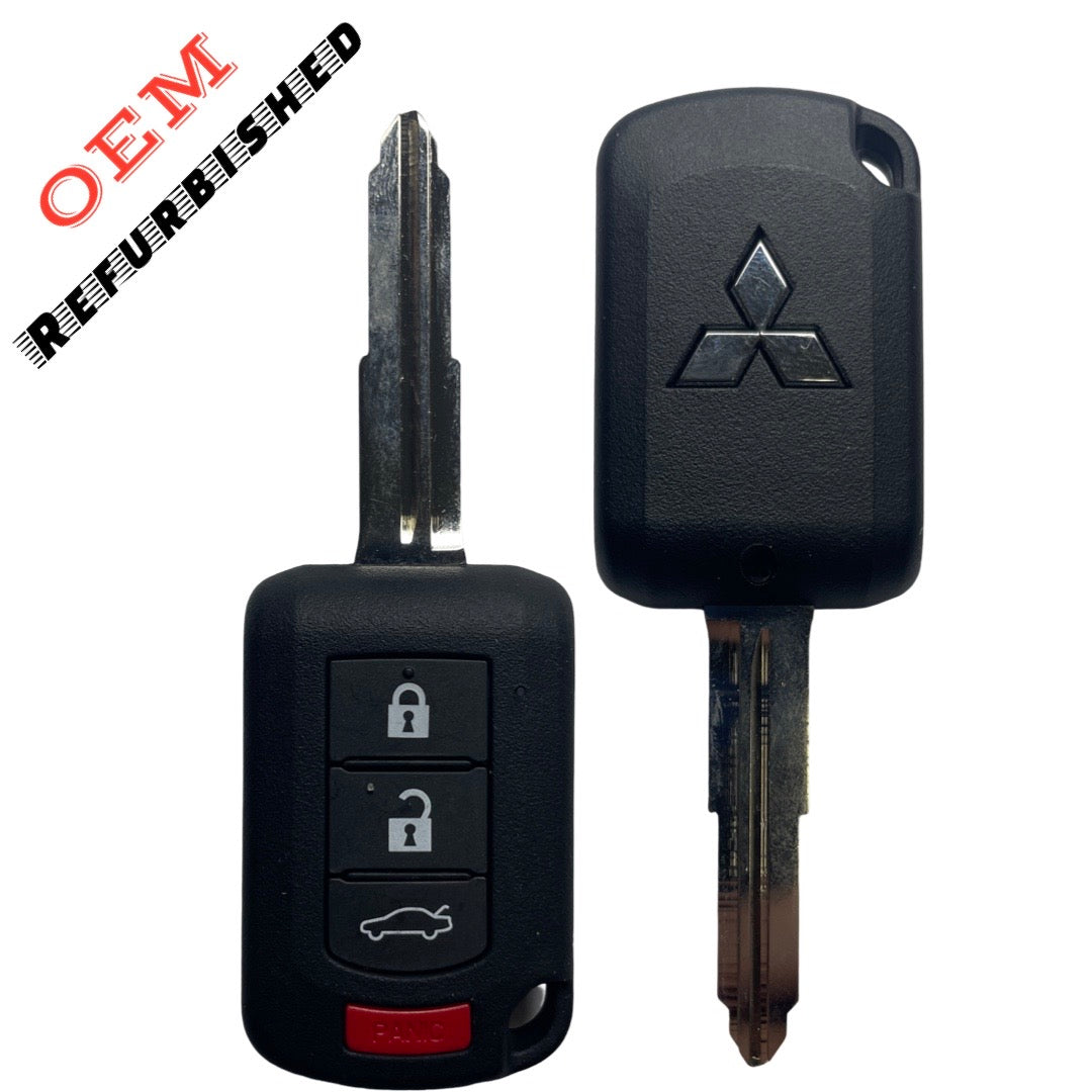 2016-2022 Mitsubishi Lancer / 4-Button Remote Head Key / PN: 6370B945 / OUCJ166N (OEM Refurb)
