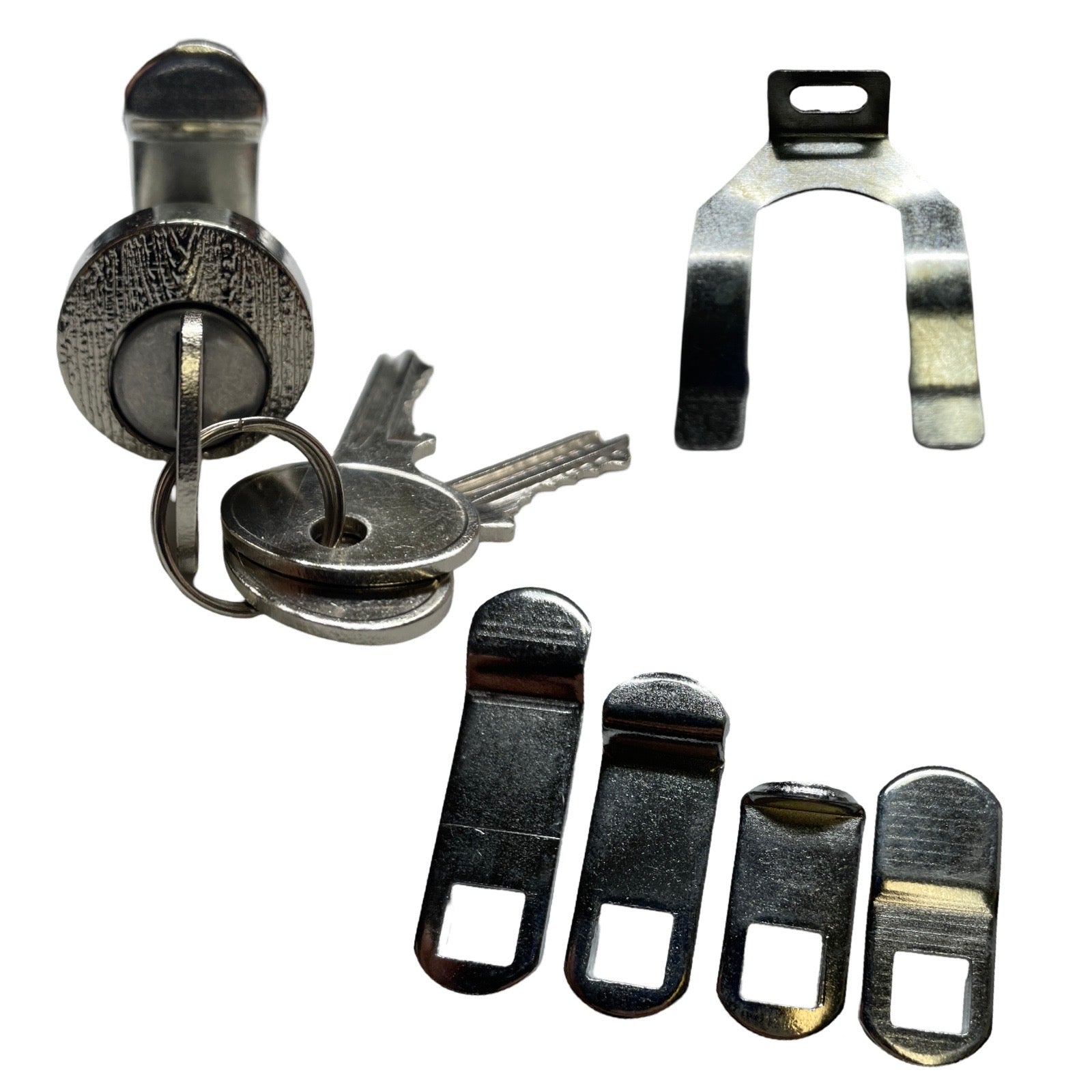 Exterior Weatherproof Mailbox Lock - Multi-Cam - HL1 Keyway - Keyed Different - US14 Bright Nickel