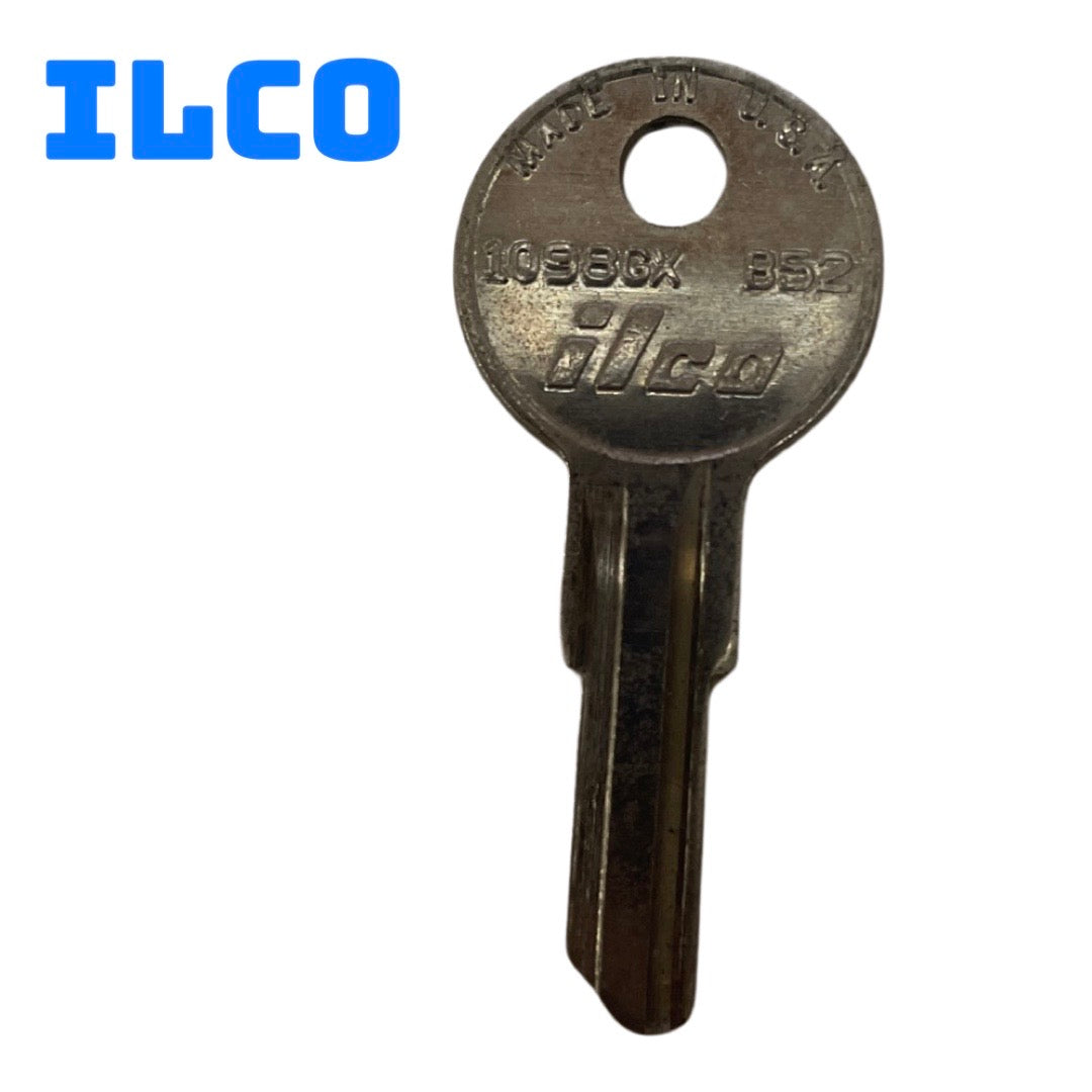 ILCO GM Nickel Plated Automotive Key, B52 / 1098GX Gas Key