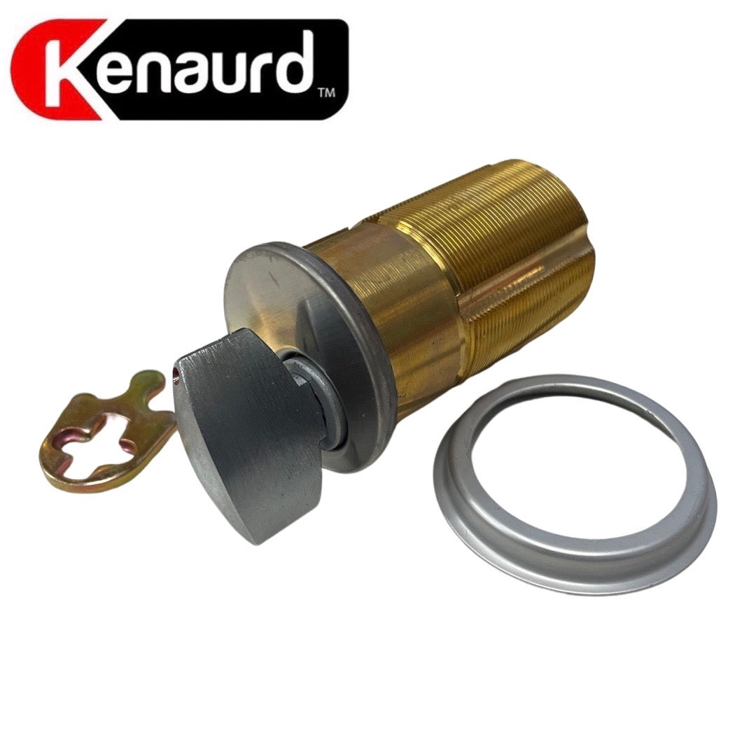 Premium Thumb-Turn Mortise Cylinder - 2" - 26D - Satin Chrome