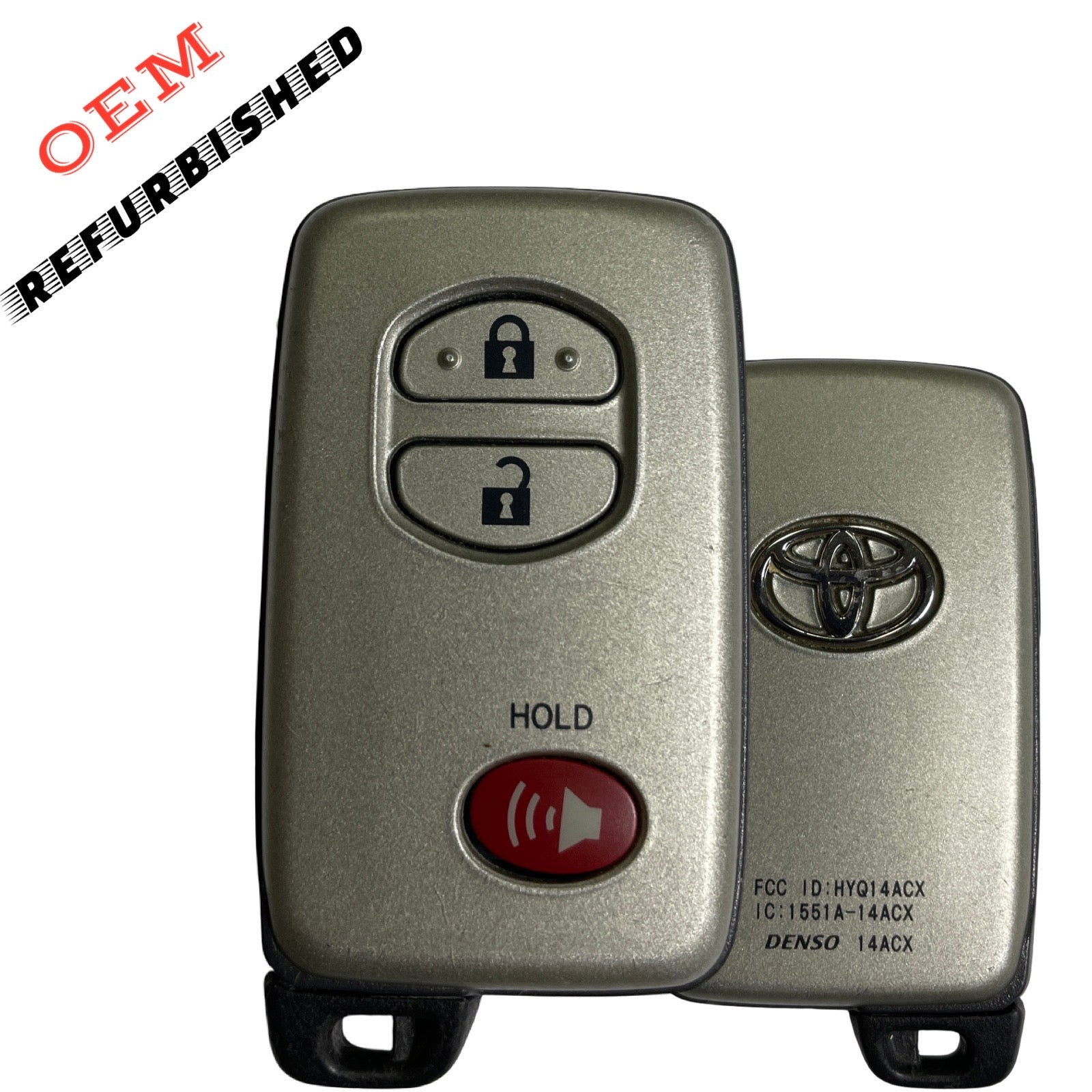 2009-2019 Toyota / 3-Button Smart Key / PN: 89904-35010 / HYQ14ACX (GNE Board) (OEM REFURBISHED)
