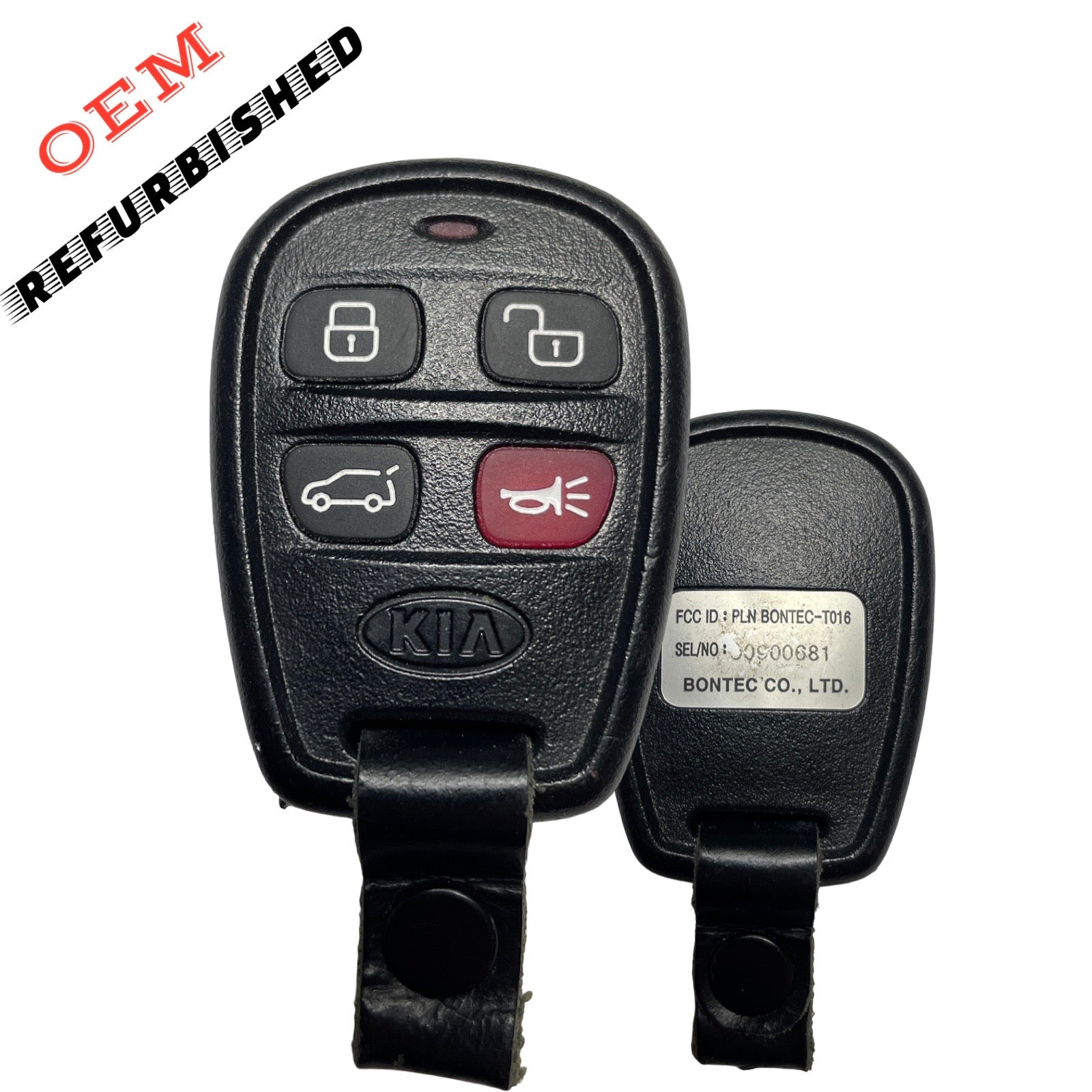 2004-2006 Kia Sorrento / 4-Button Keyless Entry Remote / PN: 95430-3E42 / PLNBONTEC-T016 (OEM Refurb)