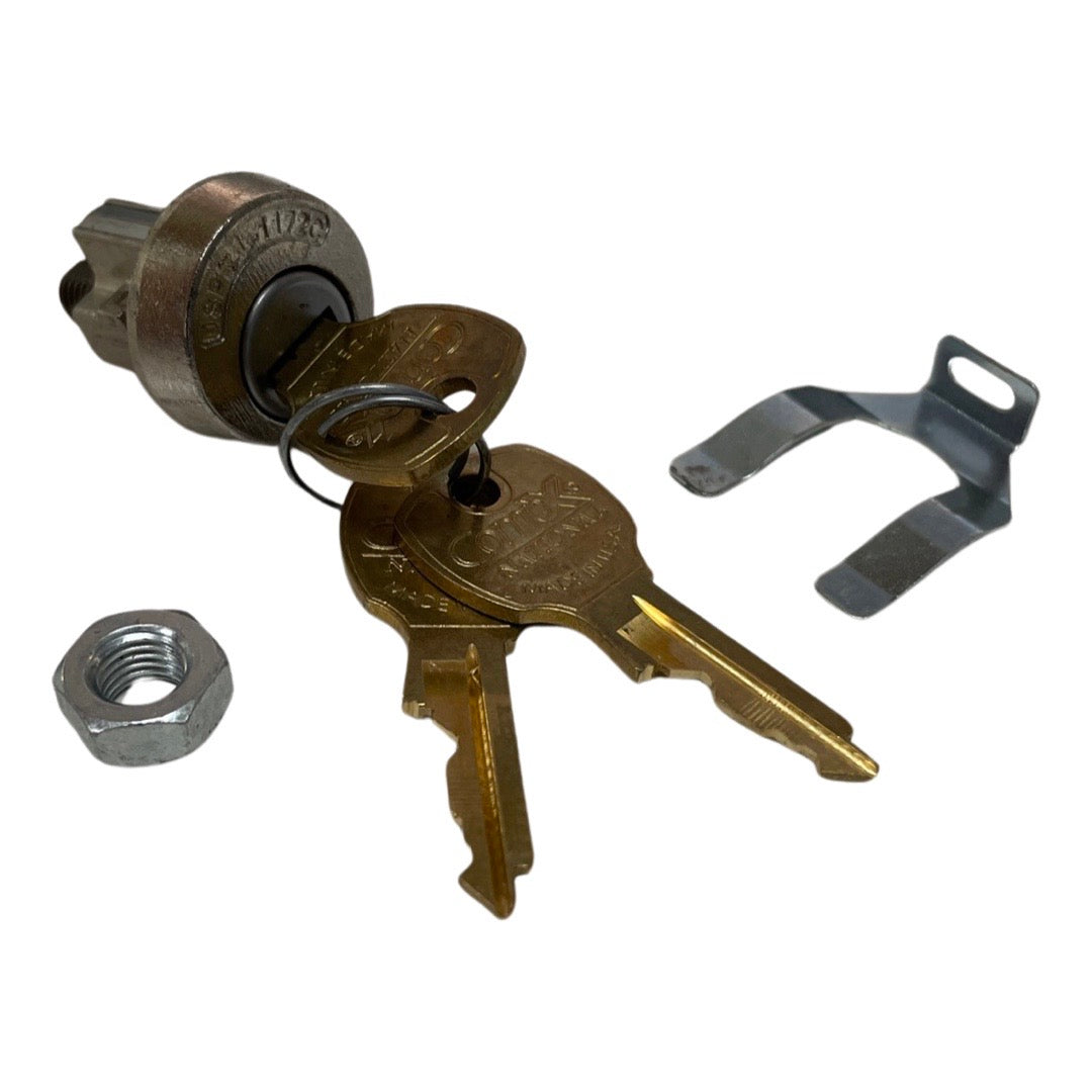 CompX National C9100 Mailbox Lock Clockwise Dust Shutter Bright Nickel