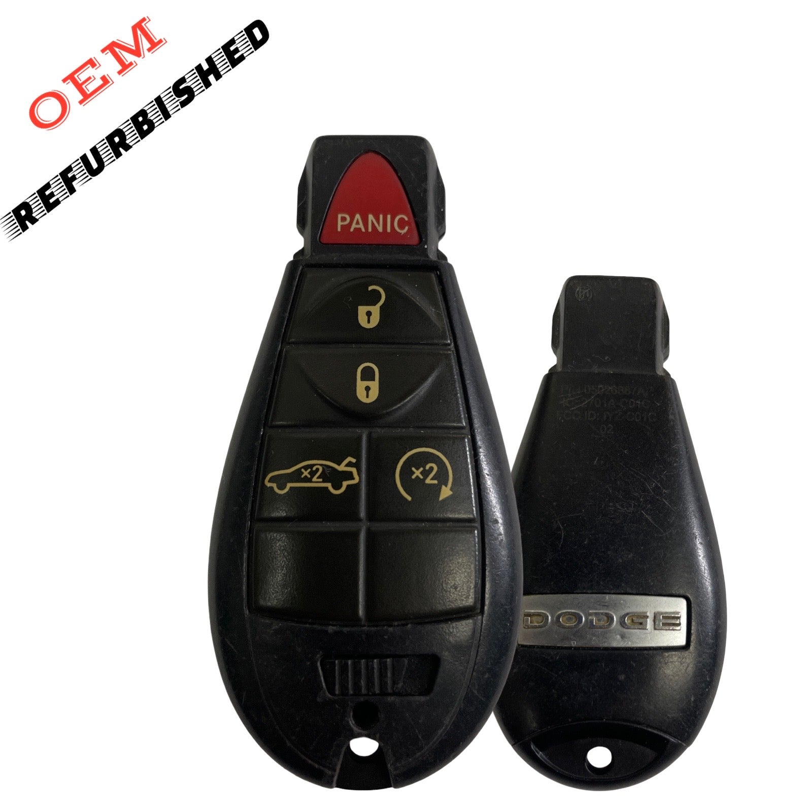 2008-2010 Dodge Charger Challenger / 5-Button Fobik / PN: 05026887AK / IYZ-C01C (OEM REFURB)