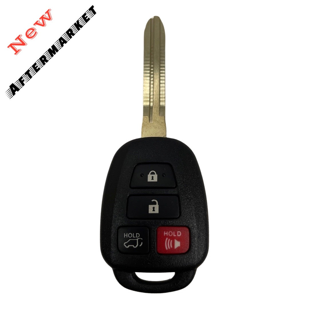 2013-2019 Toyota RAV4 Highlander / 4-Button Remote Head Key / GQ4-52T (H Chip) (AFTERMARKET)