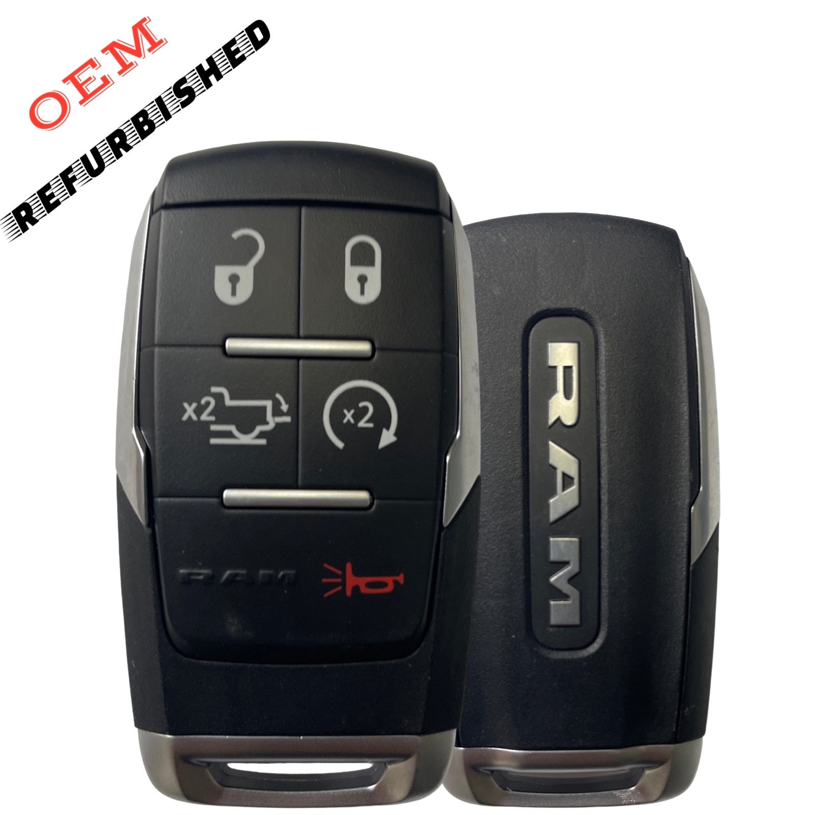 2019-2024 Dodge Ram Pickup HD 2500-5500 / 5-Button Smart Key / PN: 68374994AB / GQ4-76T (OEM Refurb)