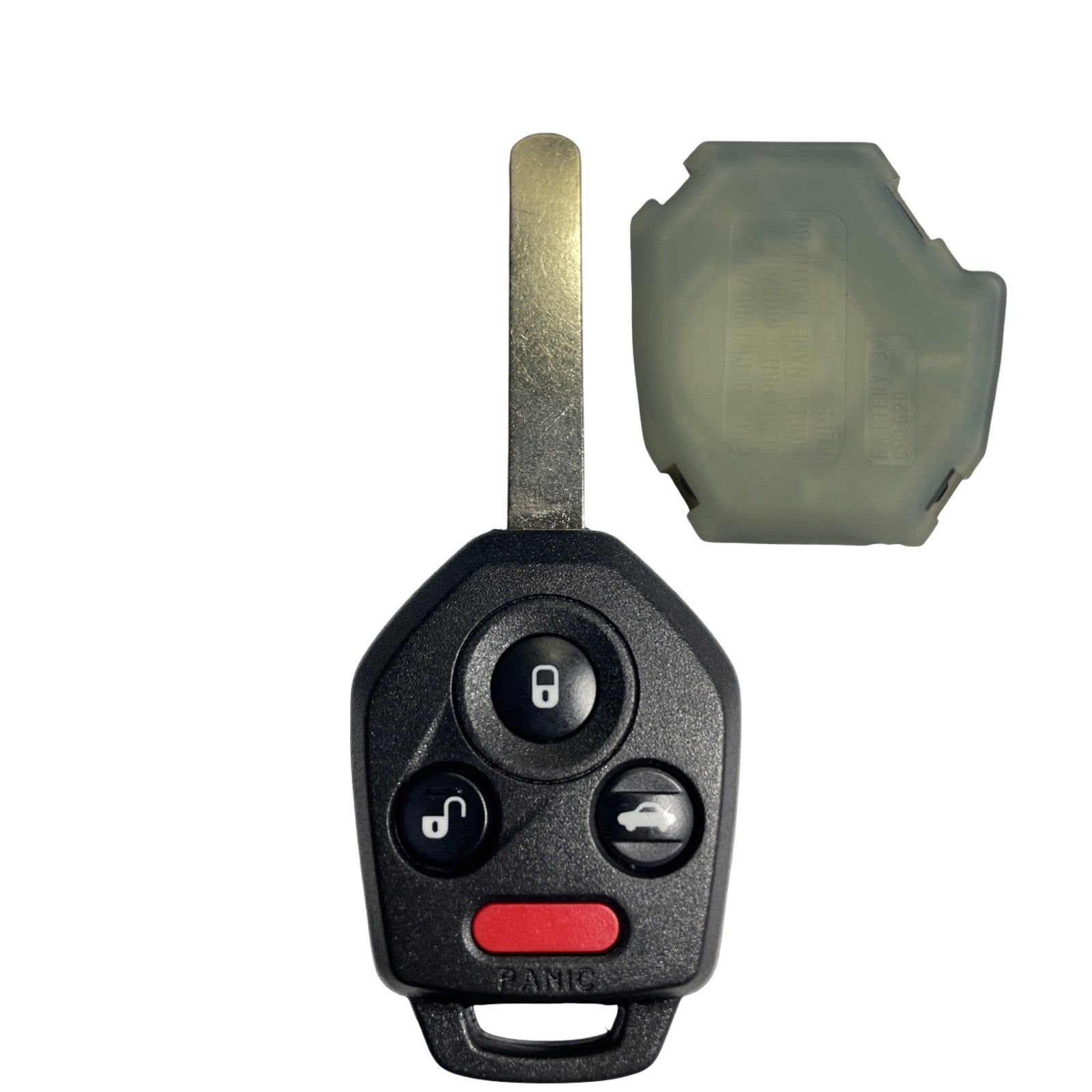 2010-2014 Subaru Legacy Outback / 4-Button Remote Head Key / PN: 57497-AJ00A / CWTWBU766 / 4D60 Chip / DAT17 (AFTERMARKET CASE)(OEM Refurb)