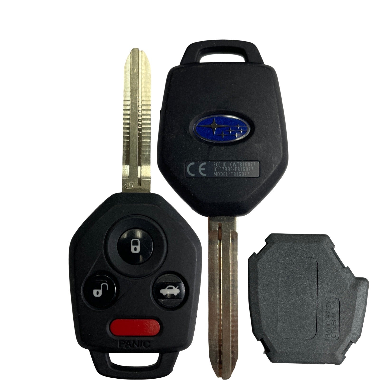 2019 Subaru Legacy 4-Button Remote Head Key PN:57497-AL37A / CWTB1G077 (Gray Pod) G Chip (OEM Refurb)