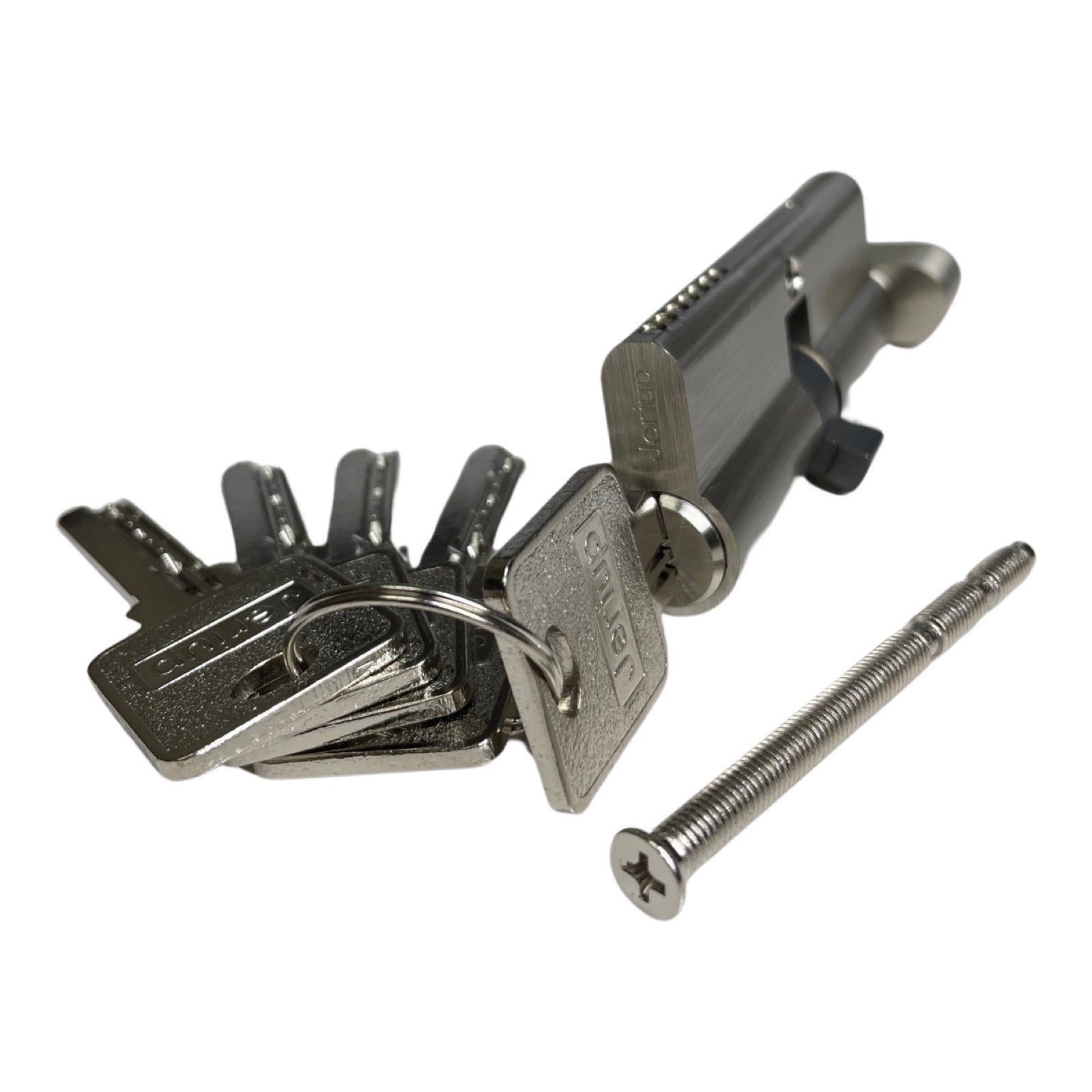 80mm Euro Profile Lock Cylinder- Satin Nickel